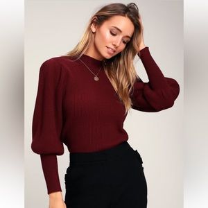 Balloon Sleeve Sweater